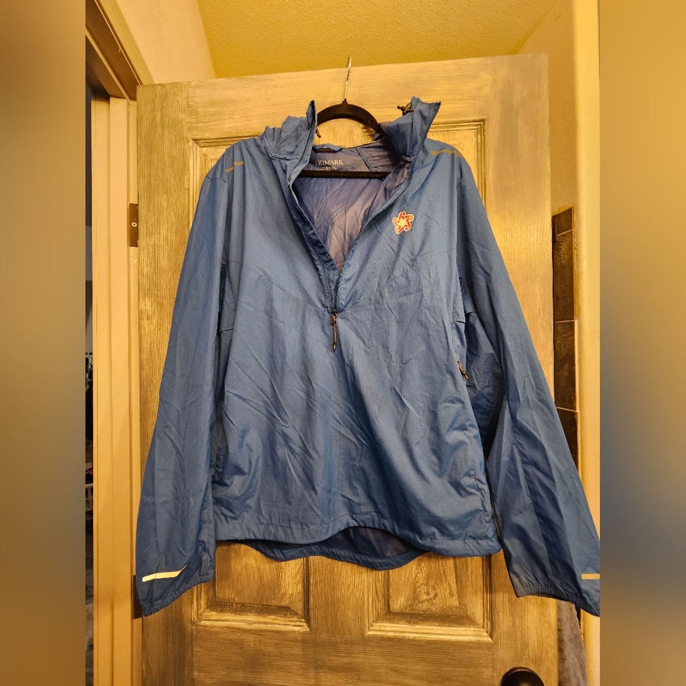 Men's Blue Windbreaker Jacket Republic Services Branded Med